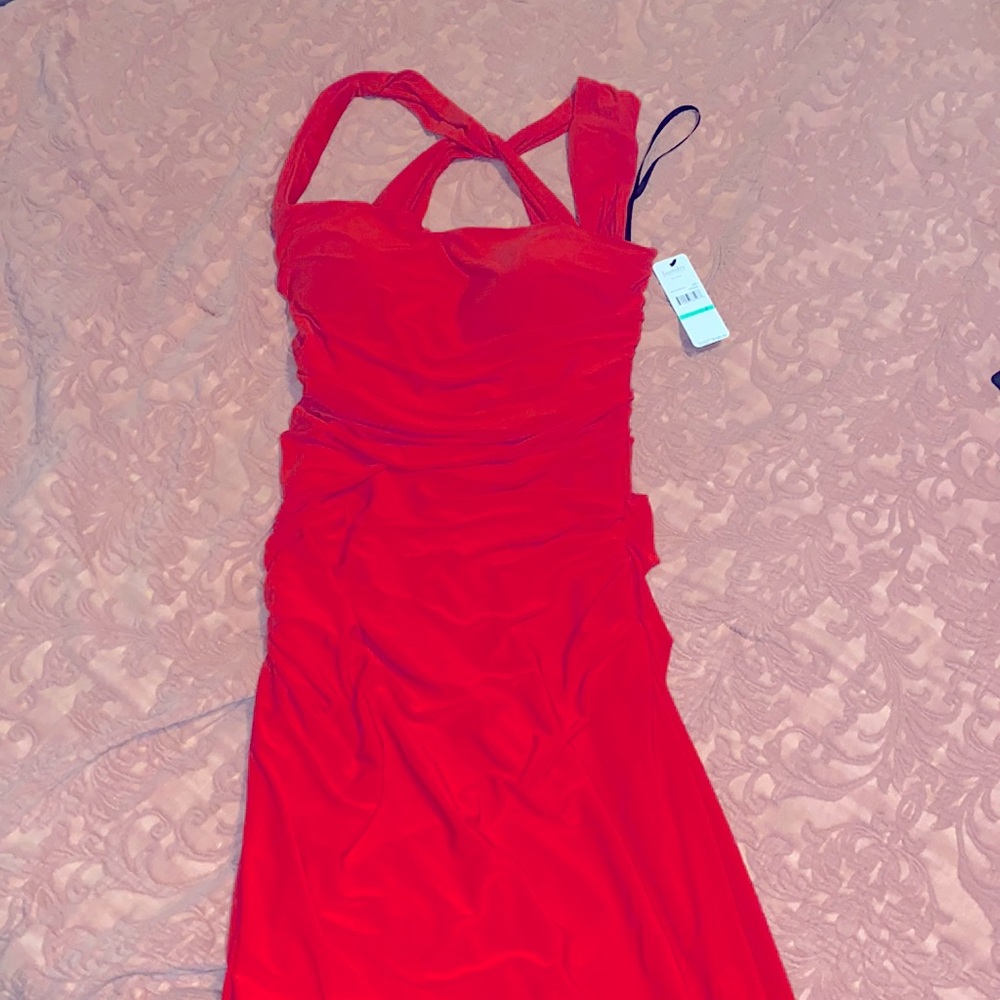 Red Date Night Cocktail Dress Size 8
